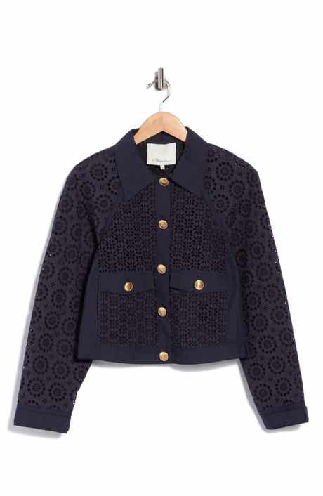 Broderie Anglaise Eyelet Jacket