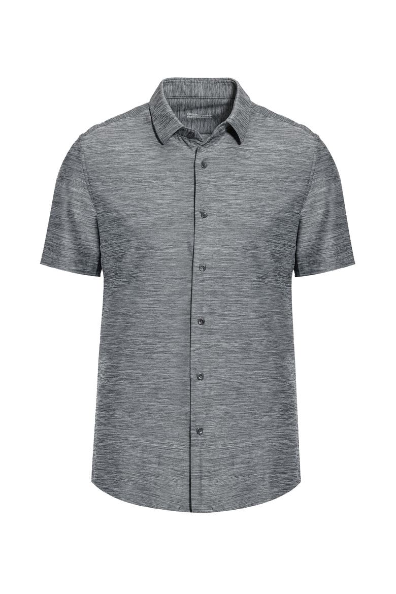 New Melange Short Sleeve Tech Shirt, Alternate, color, Grey
