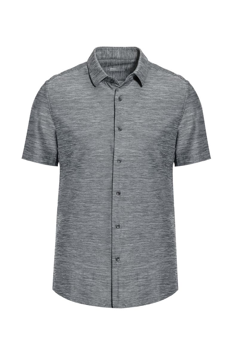 URBAN PERFORMANCE New Melange Short Sleeve Tech Shirt, Alternate, color, Grey