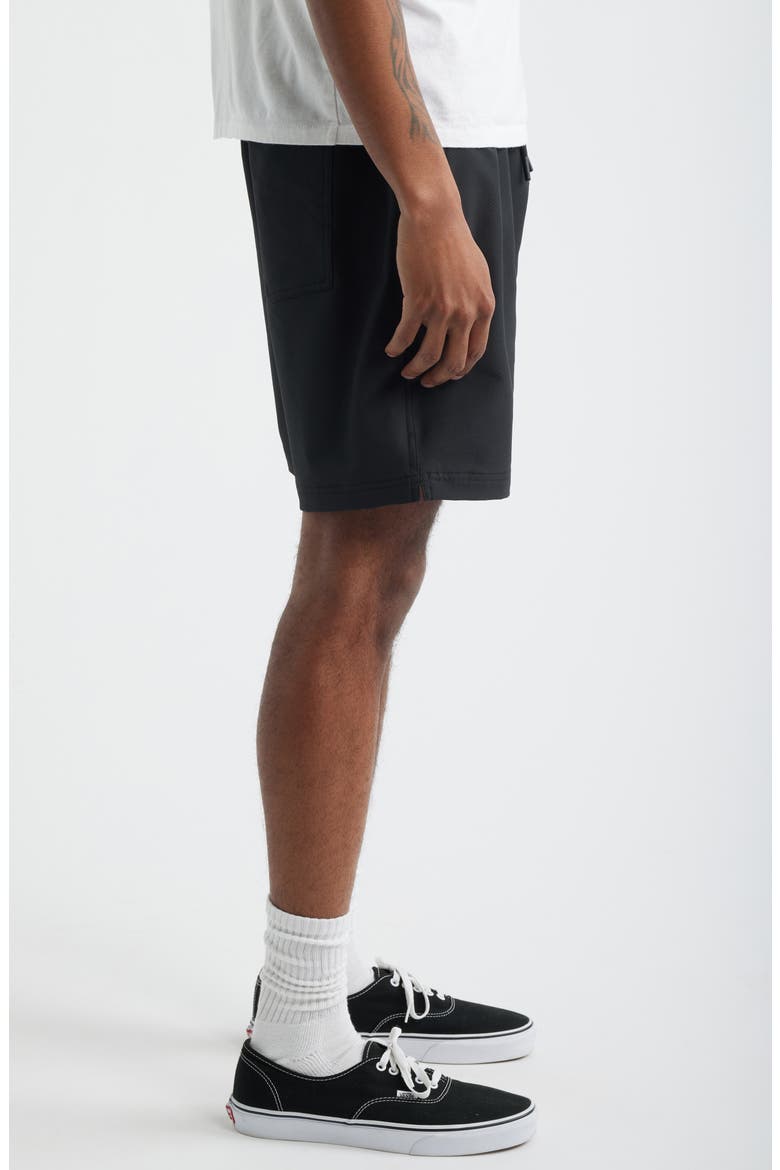 Journey Active Water Repellent Performance Shorts, Alternate, color, BLACK