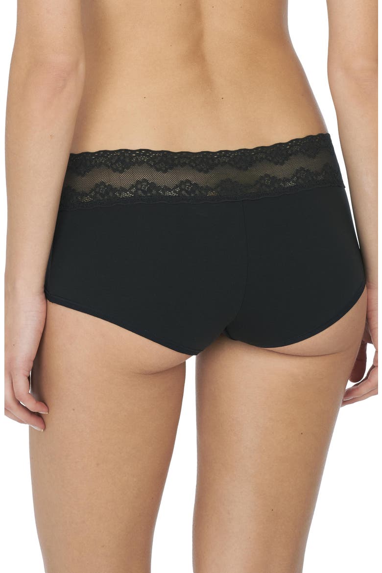 Bliss Perfection One Size Boyshort 2-Pack, Alternate, color, Black