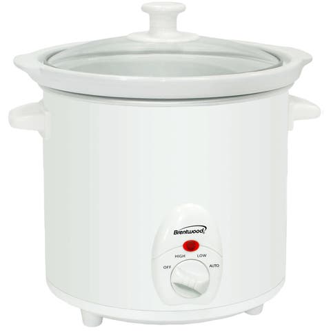 3 Quart Slow Cooker in White