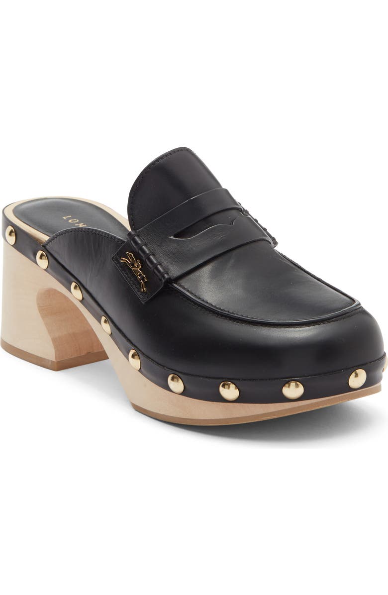 Longchamp Leather Clog, Main, color,