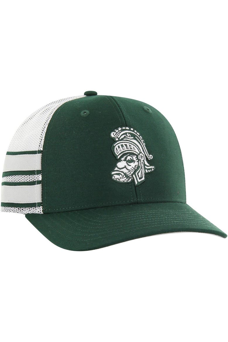 Men's '47 Green Michigan State Spartans Straight Eight Adjustable Trucker Hat, Alternate, color, Green