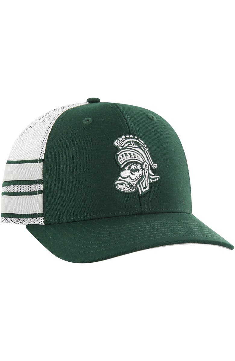 '47 Men's '47 Green Michigan State Spartans Straight Eight Adjustable Trucker Hat, Alternate, color, Green
