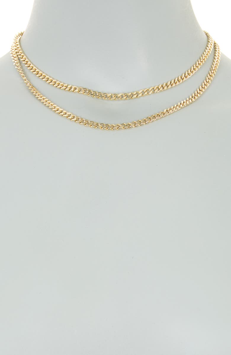 Juvell 18K Gold Plate Chain Necklace, Alternate, color, 