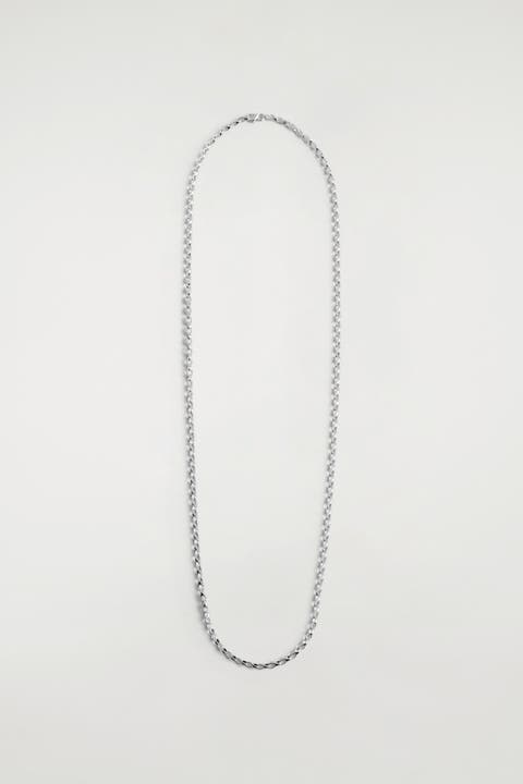 Teardrop-link Long Chain Necklace