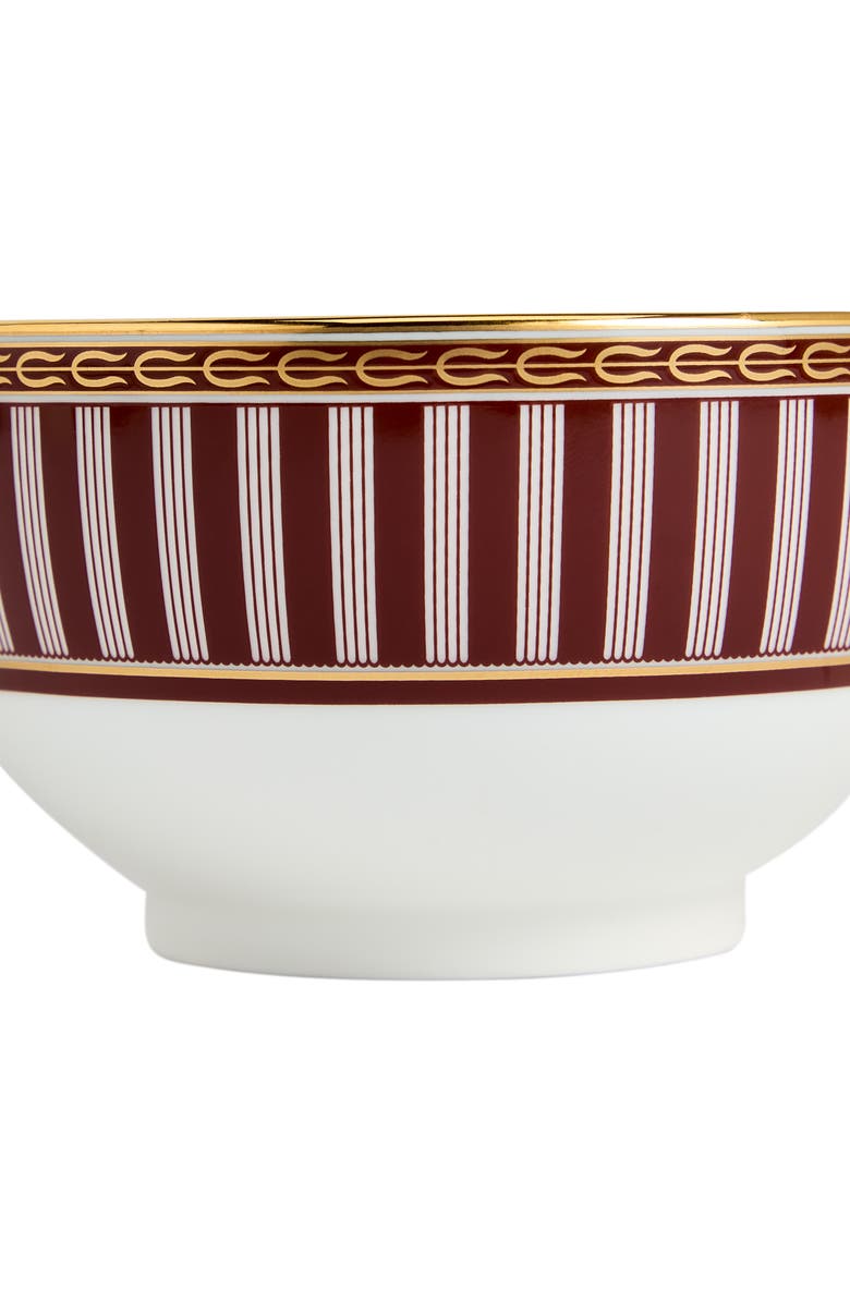 Wedgwood Red Splendor 22K Gold Accent Bone China Bowl, Alternate, color, 