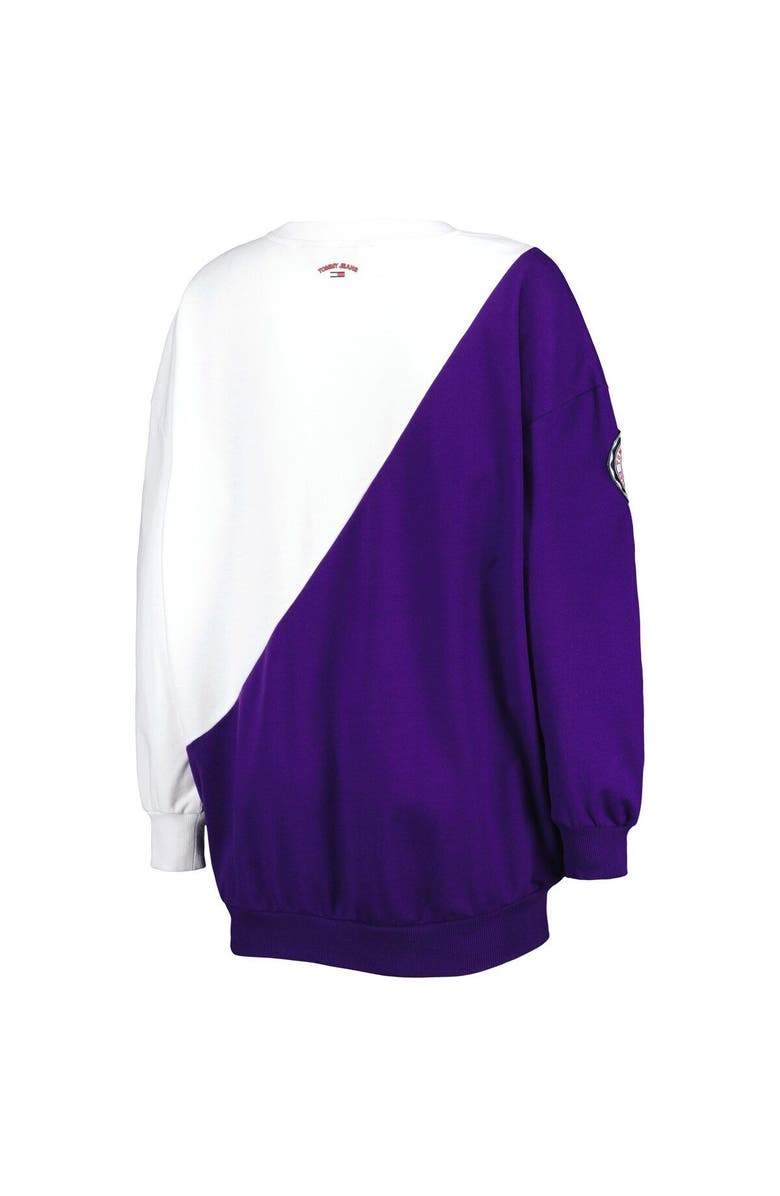TOMMY JEANS Women's Tommy Jeans Purple/White Los Angeles Lakers Ariel Pullover Sweatshirt, Alternate, color, Purple