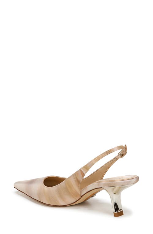 Sam Edelman Bianka Slingback Pump Natural Multi Fabric In Natural Multi