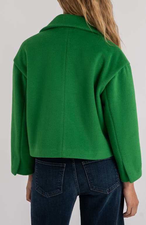 Kut From The Kloth Harper Crop Jacket In Green