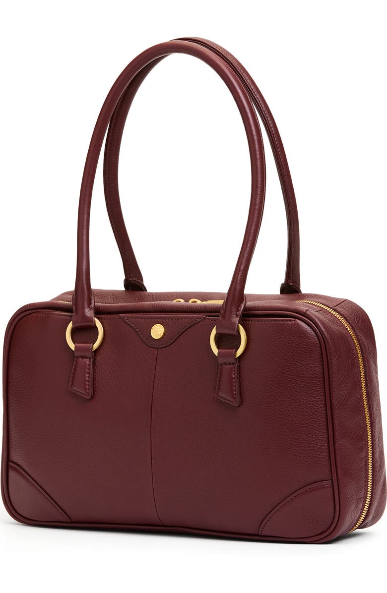 HAMMITT Medium Meredith Leather Shoulder Bag, Alternate, color, Cherrywood Pebble Brushed Gold
