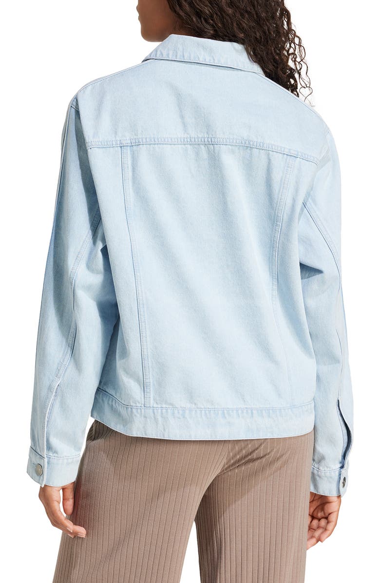 adidas Originals Essentials 3-Stripe Denim Jacket, Alternate, color,