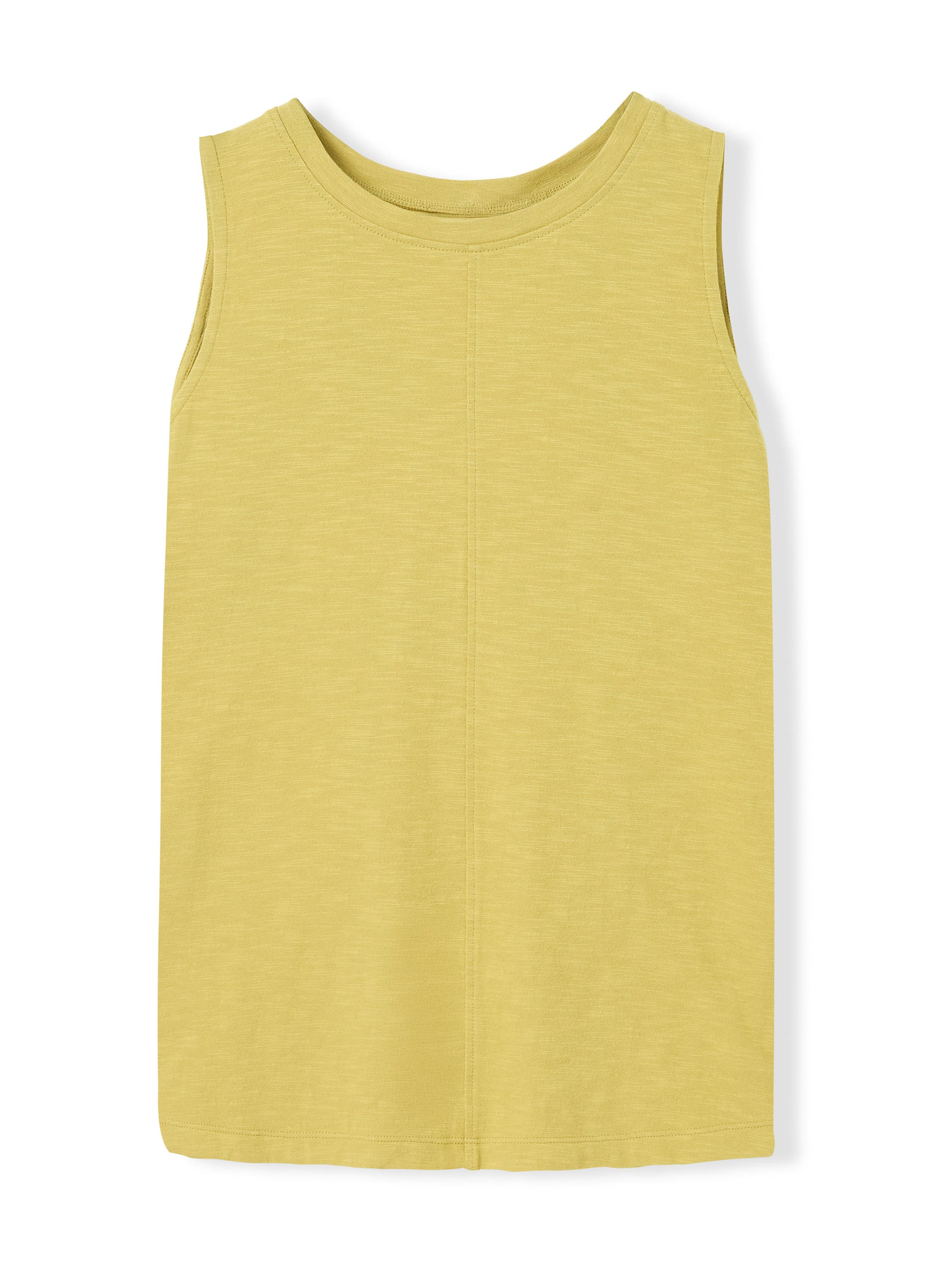 Crew Neck Pleat Back Tank Top - image 4