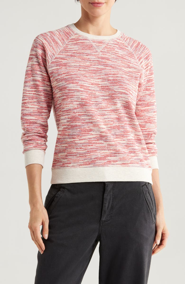 Marine Layer Reversible Raglan Sleeve Sweatshirt, Main, color,