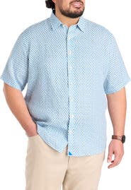Untuckit Fit by Dxl Big & Tall Redcroft Linen Sport Shirt