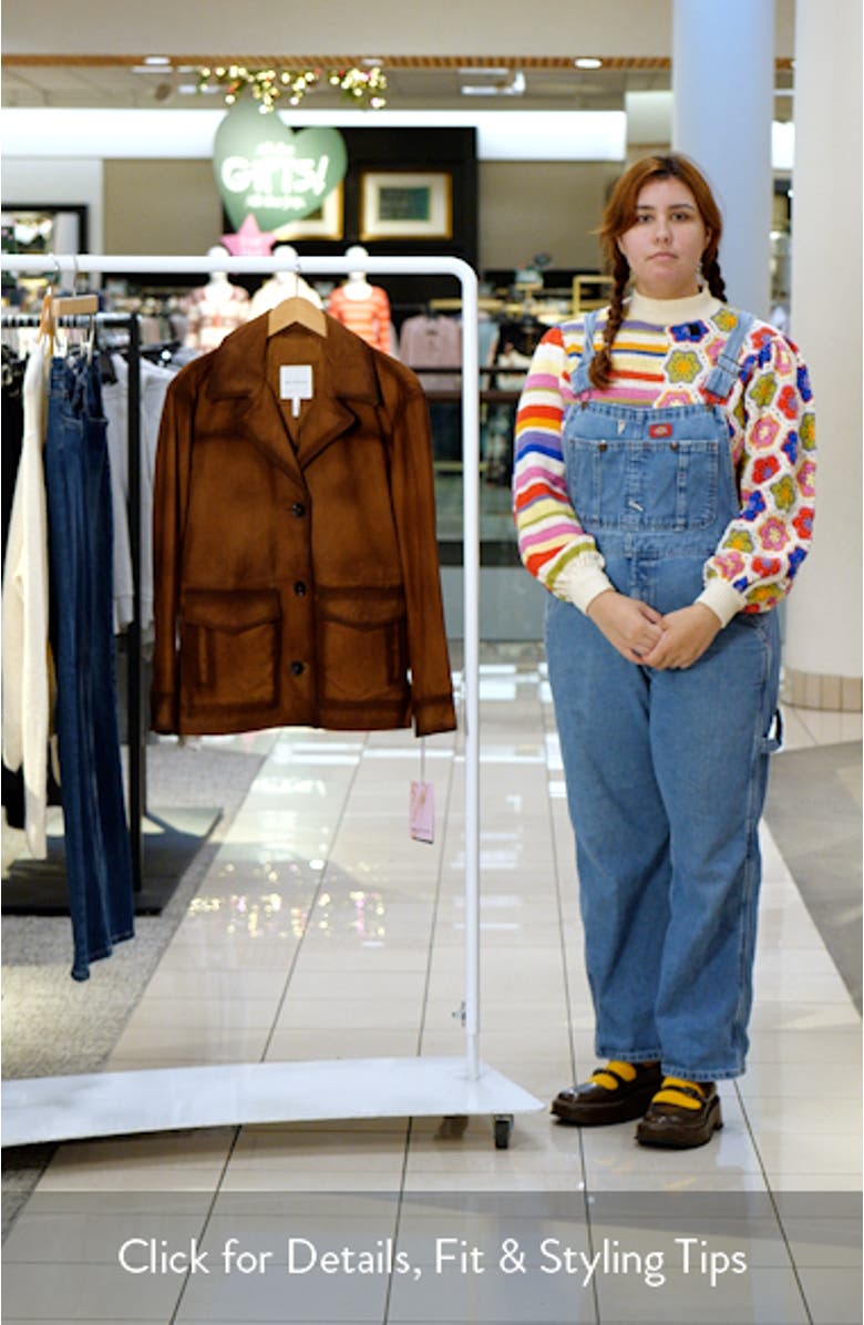 Suede Notch Collar Jacket, sales video thumbnail