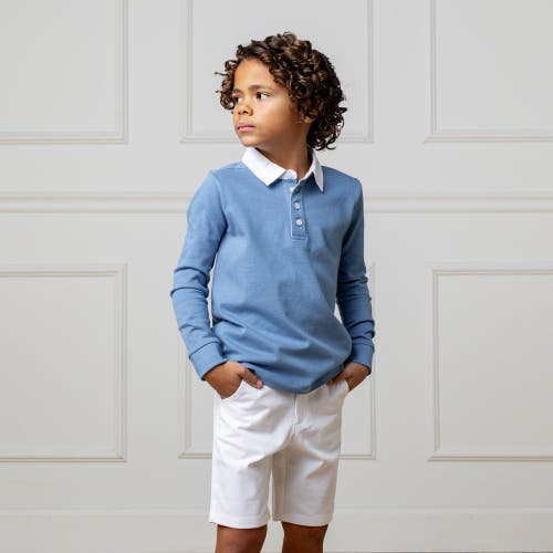 HOPE & HENRY HOPE & HENRY BOYS' ORGANIC RUGBY SHIRT, KIDS