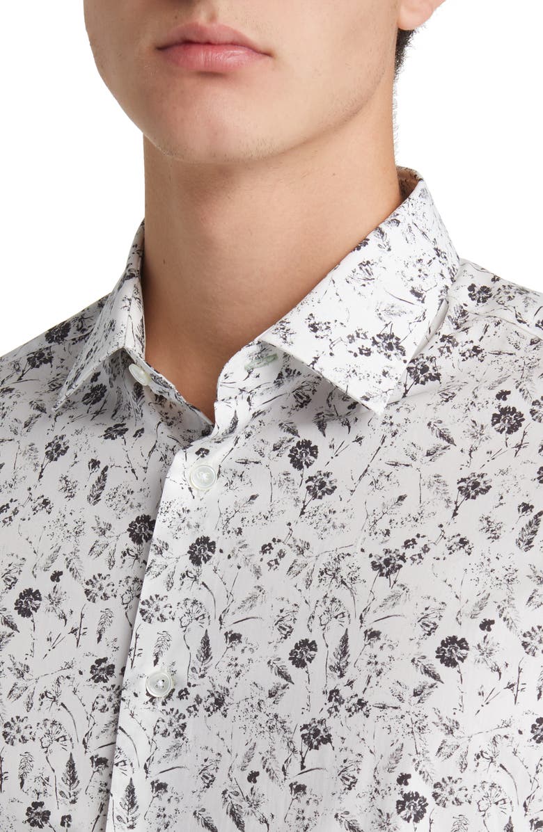 Paul Smith Floral Print Dress Shirt, Alternate, color, 