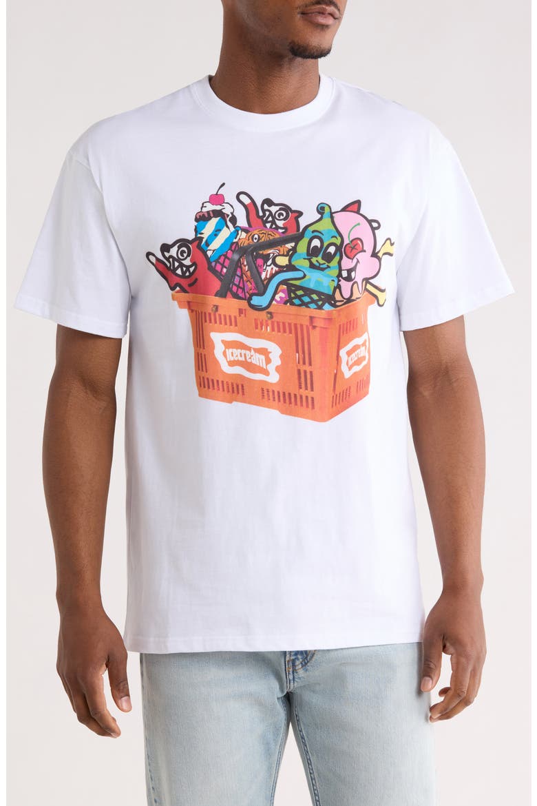 Basketcase Graphic T-Shirt, Main, color, WHITE