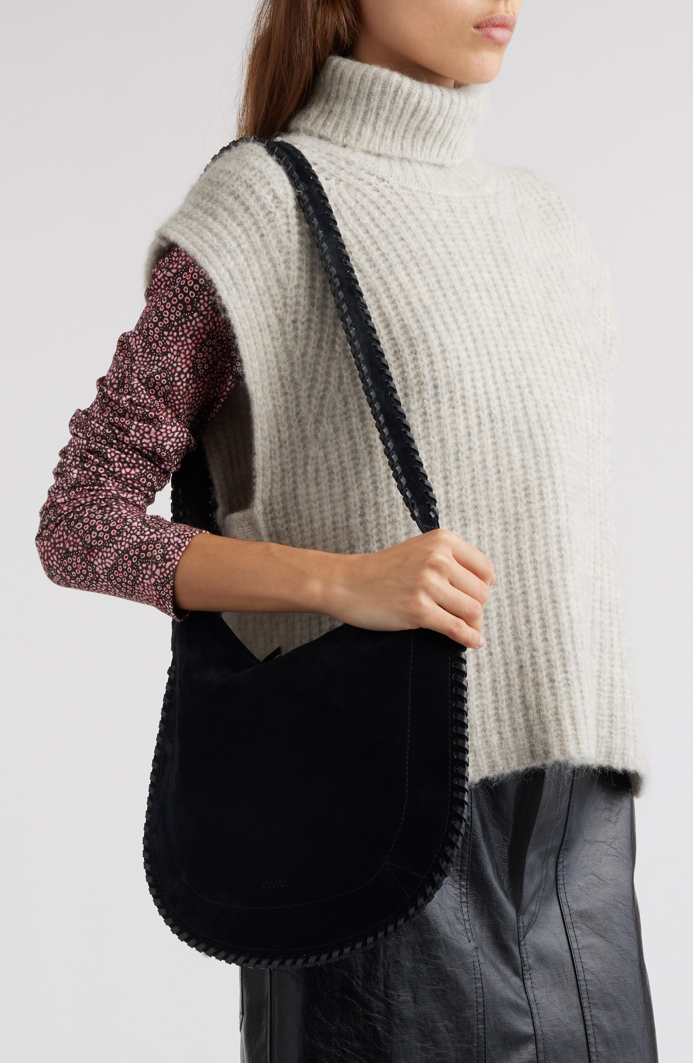 Isabel Marant Oskan Suede Hobo Bag (Women) | Nordstromrack