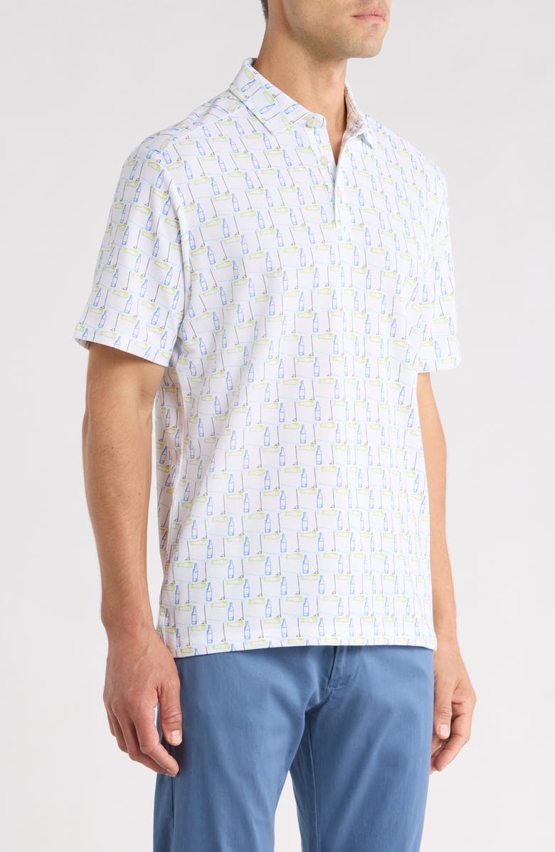Tommy Bahama Emfielder Caddys & Cocktails IslandZone<sup>®</sup> Polo, Alternate, color, White