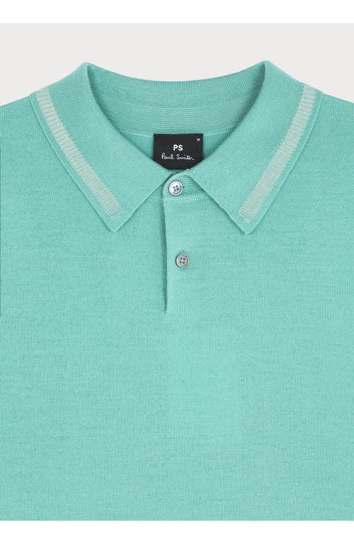 Ps By Paul Smith Ps Paul Smith Merino Wool Half-zip Sweater In Green