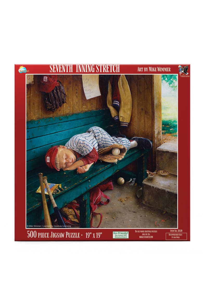Seventh Inning Stretch 500 piece Jigsaw Puzzle for Adults, Alternate, color, Multicolor