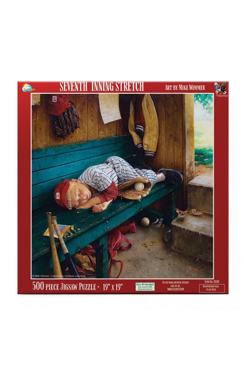 Sunsout Seventh Inning Stretch 500 piece Jigsaw Puzzle for Adults, Alternate, color, Multicolor