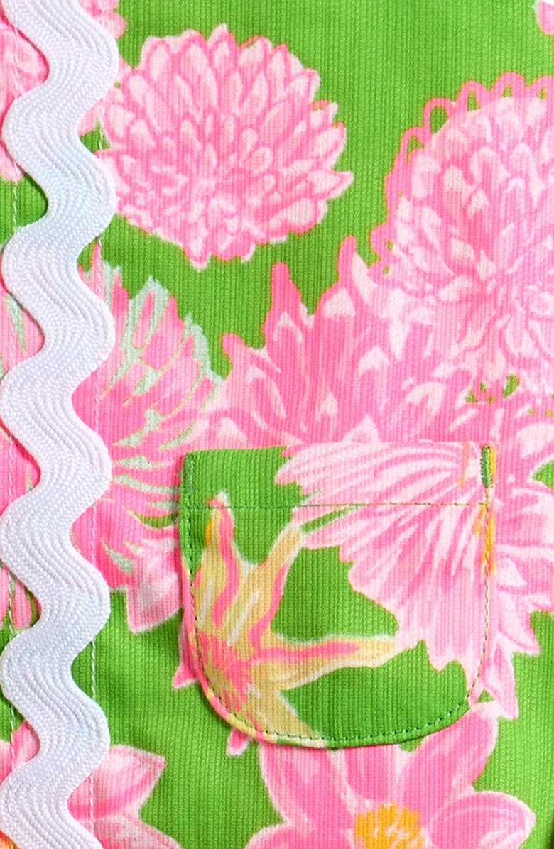 Lilly Pulitzer<sup>®</sup> Baby Lilly Cotton Shift Dress & Bloomers Set, Alternate, color, Multi Seaside Garden Overprint
