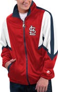 STARTER Men's Starter Red St. Louis Cardinals Lead Runner Full-Zip Jacket