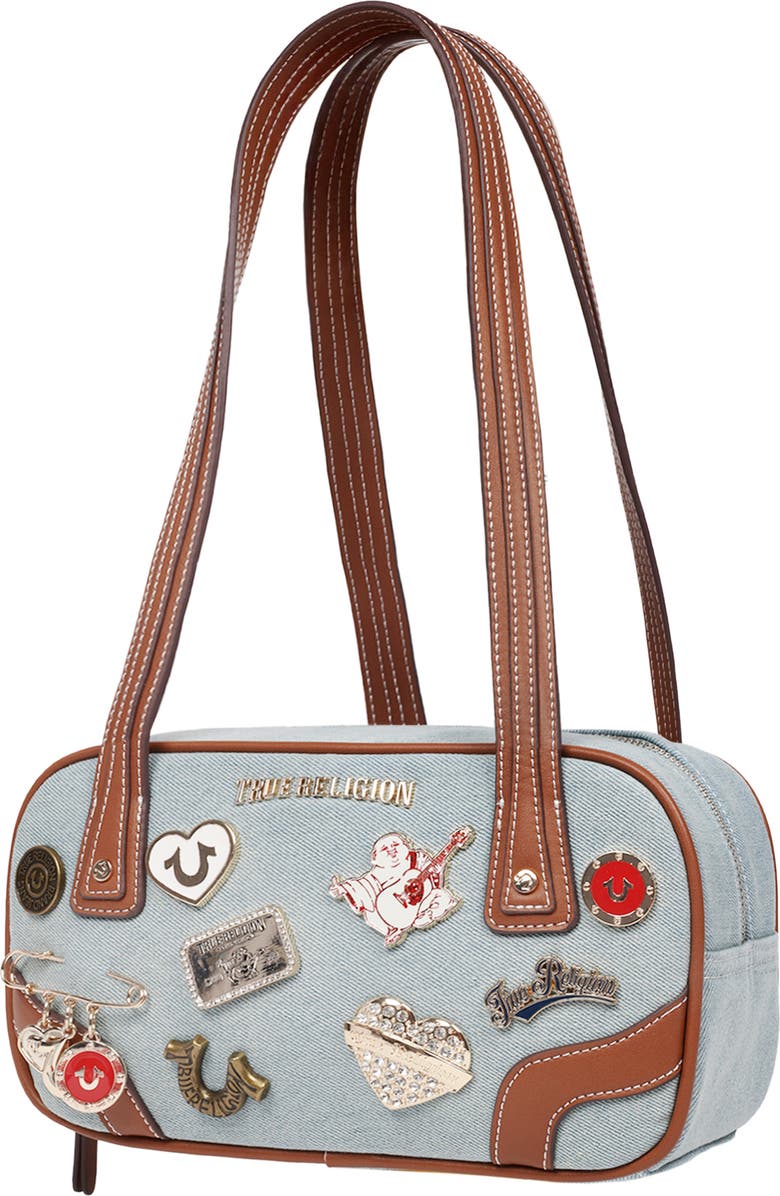 True Religion Arbor Pin Logo Satchel, Alternate, color,