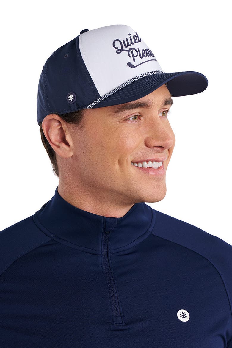 Ð Birdie Breeze Performance Golf Rope Cap with Protection, UPF 50+ Sun Protection, Alternate, color, Navy/White Stripe
