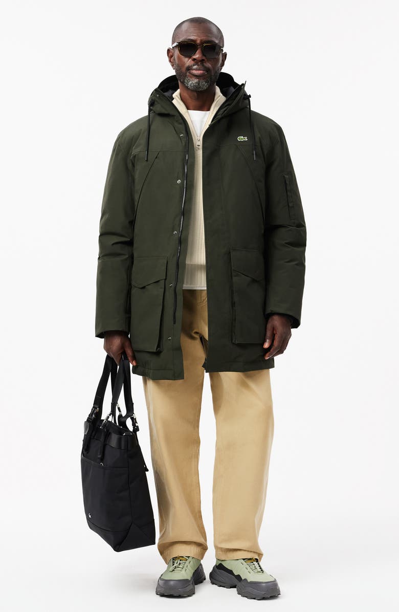 Lacoste Classic Fit Quarter Zip Wool Rib Sweater, Alternate, color, Lapland