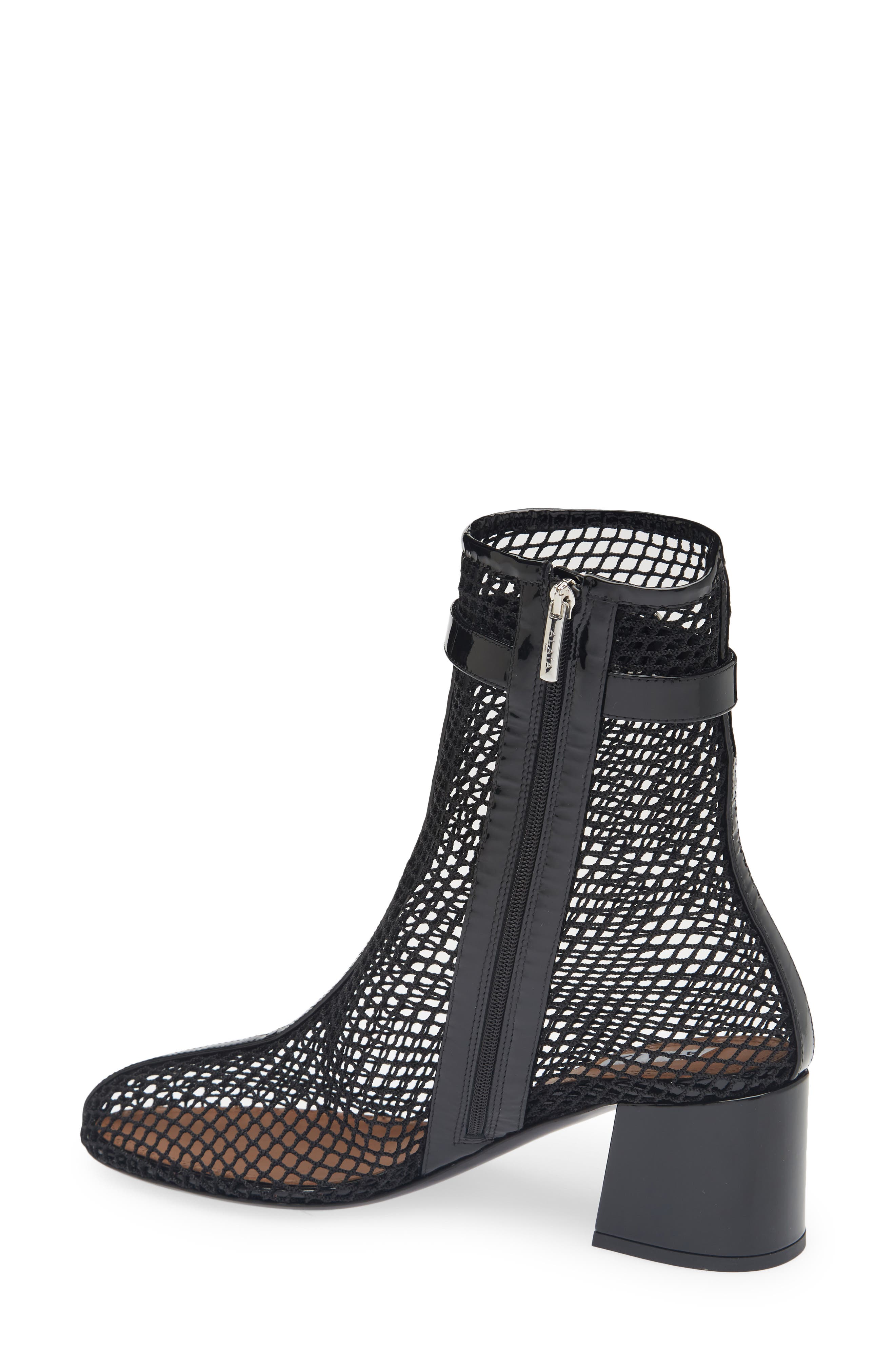 Fishnet Bootie, Alternate, color, NOIR