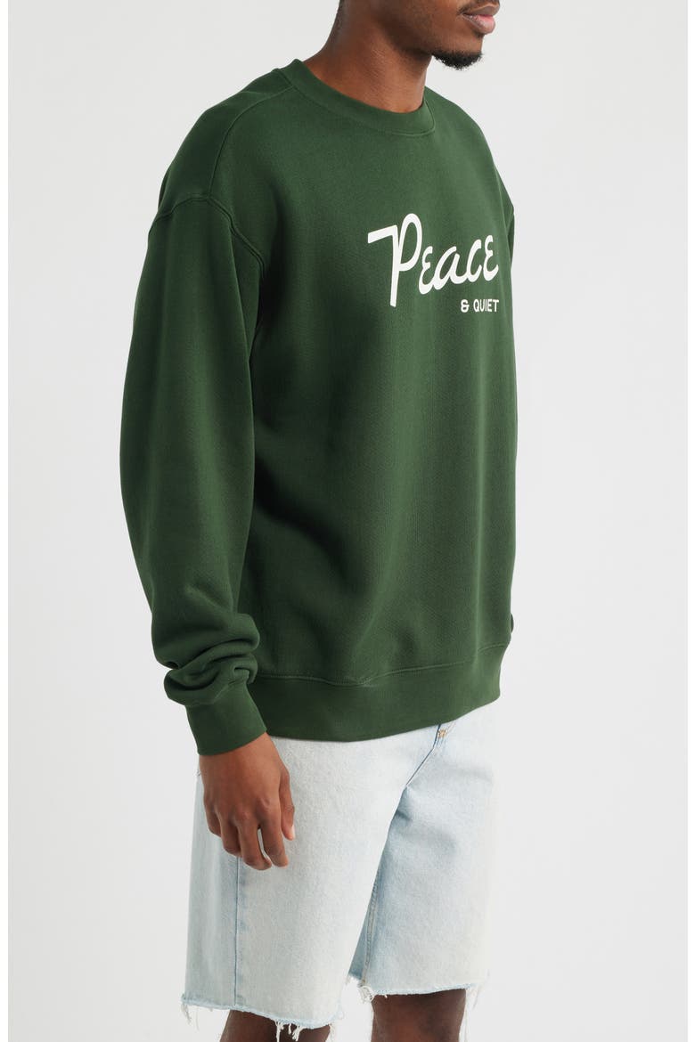 Diner Graphic Sweatshirt, Alternate, color, FOREST