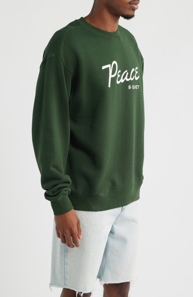 Museum of Peace & Quiet Diner Graphic Sweatshirt, Alternate, color, Forest
