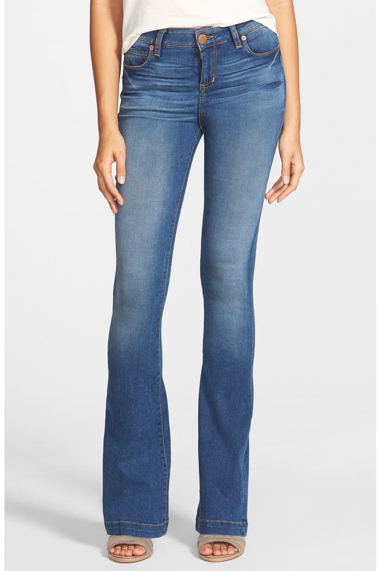 'Nikki' Flare Jeans, Main, color, MEDIUM WASH