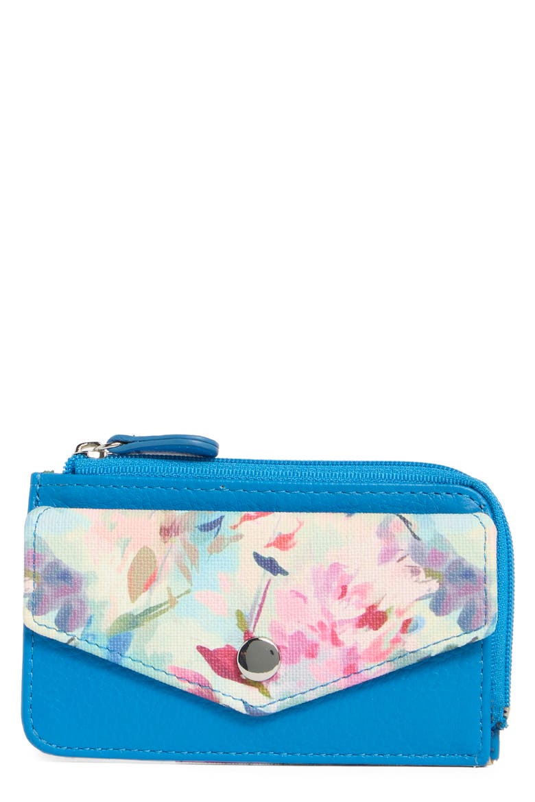Penny Chain Wallet, Main, color, SOUTHSIDE FLORAL COLORBLOCK