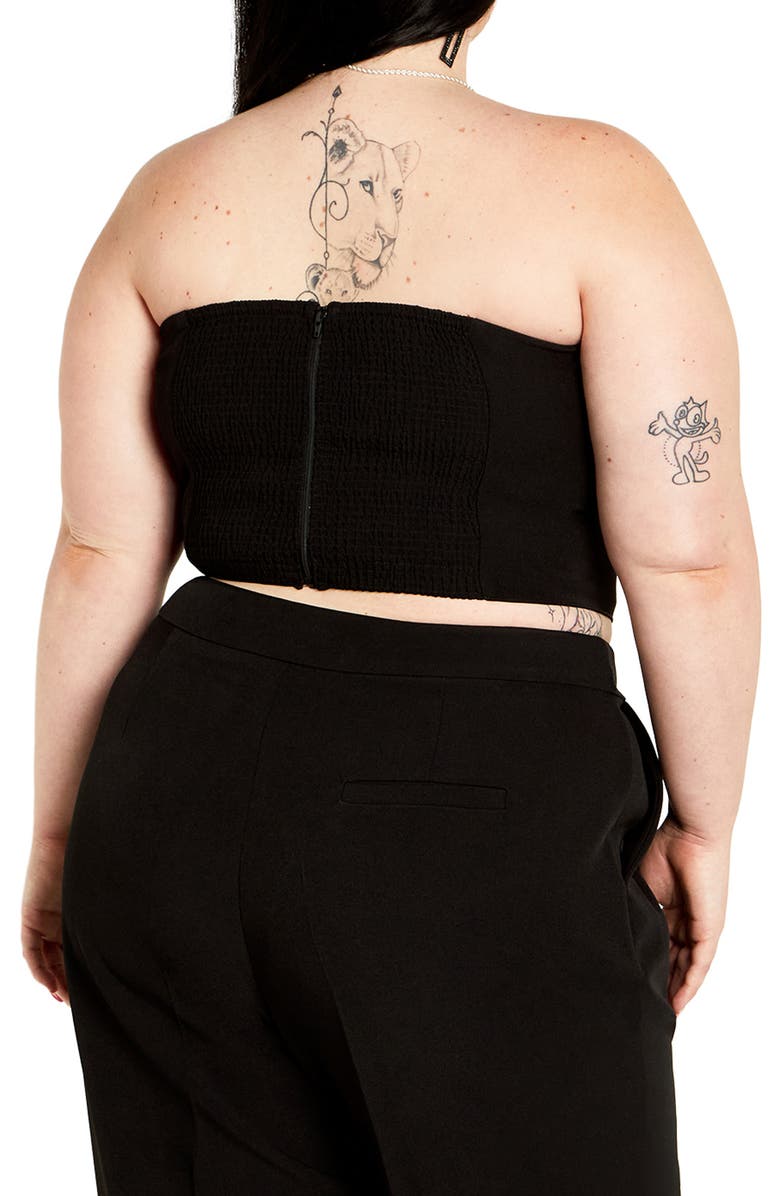 City Chic Alexis Strapless Corset Top, Alternate, color, 