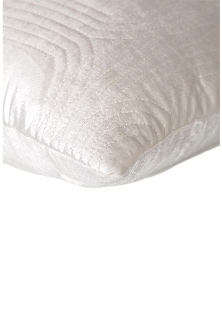 Iphis Topstitched Throw Pillow, Alternate, color, WHITE