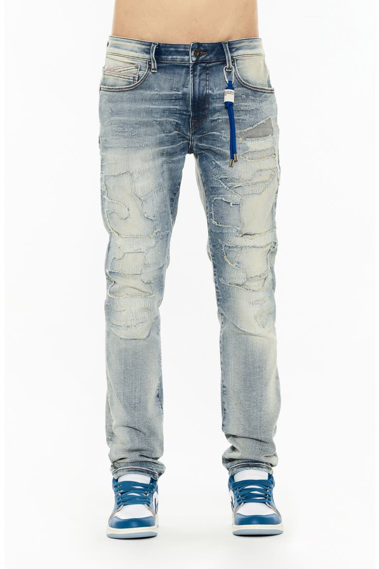 Rocker Rip & Repair Slim Fit Straight Leg Jeans, Main, color, LUCA