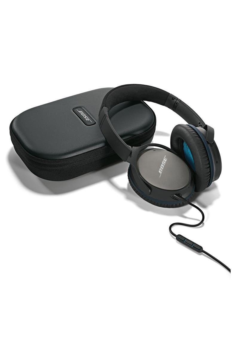 QuietComfort® 25 Acoustic Noise Cancelling® iOS Headphones, Alternate, color, BLACK
