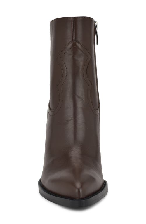 Nine West Taytay Pointed Toe Bootie In Burgundy