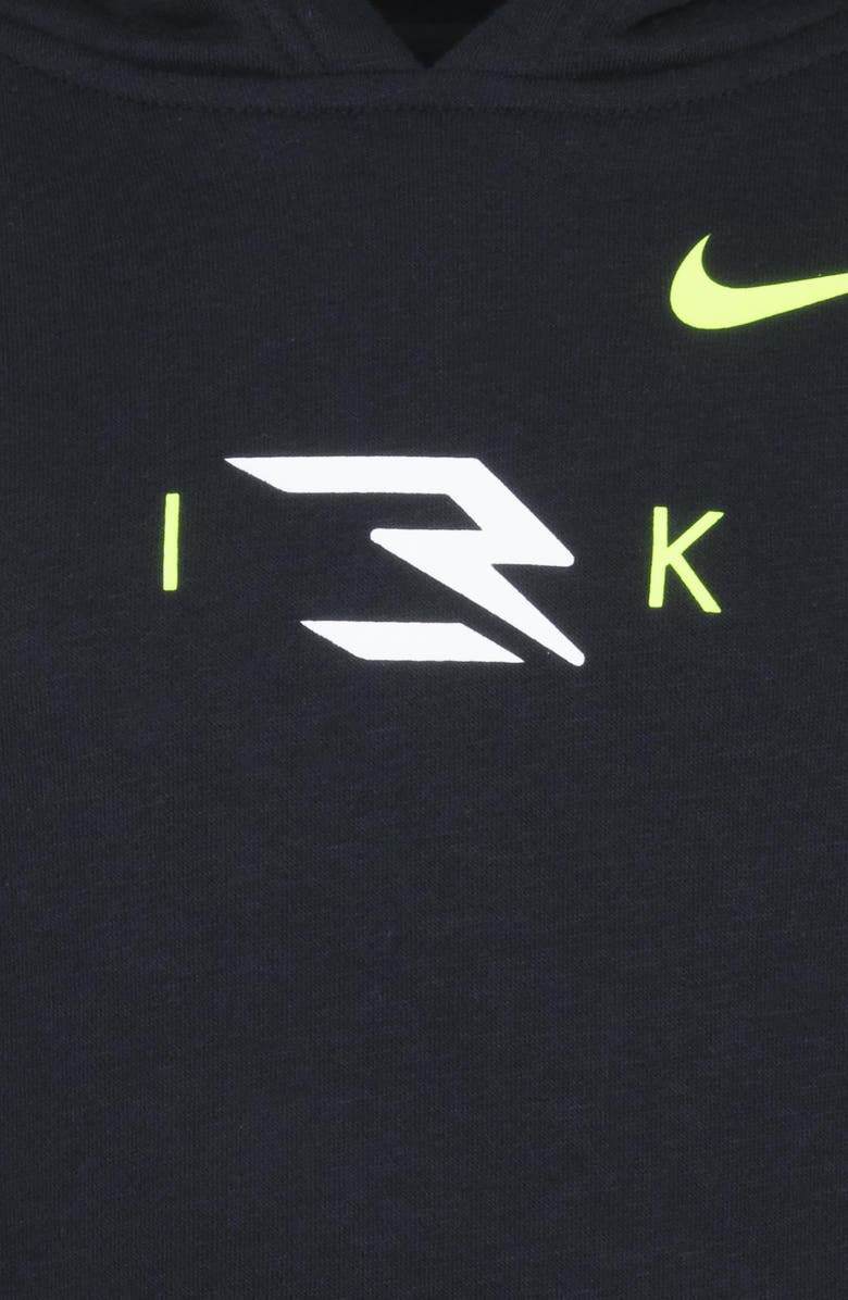 3 Brand Kids' Logo Fleece Hoodie, Alternate, color, 