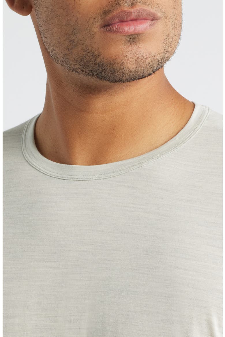 Frame Long Sleeve Wool Blend T-Shirt, Alternate, color, DARK COCOON HEATHER
