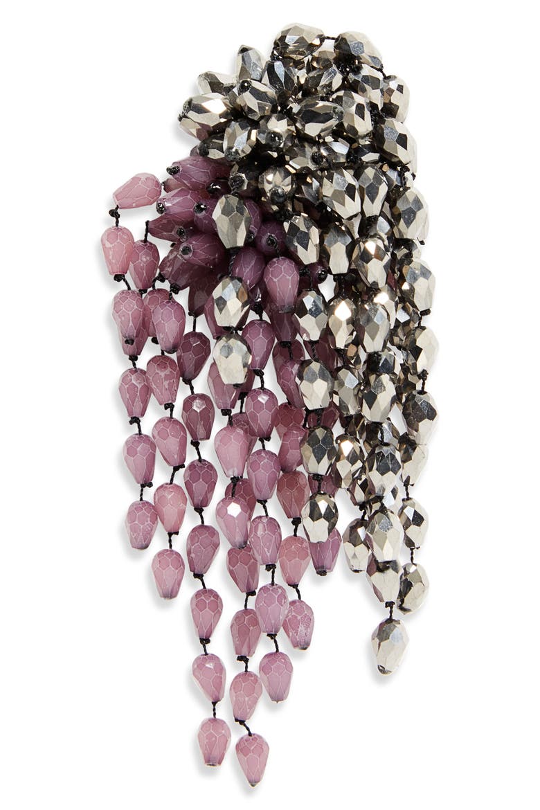 Single Drop Earring, Main, color, PURPLE ANTHRACITE PUAN