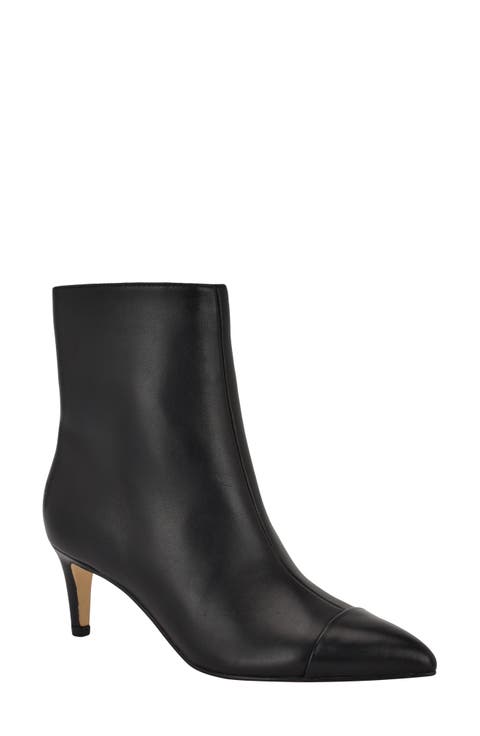 Gentley Pointed Cap Toe Bootie (Women)