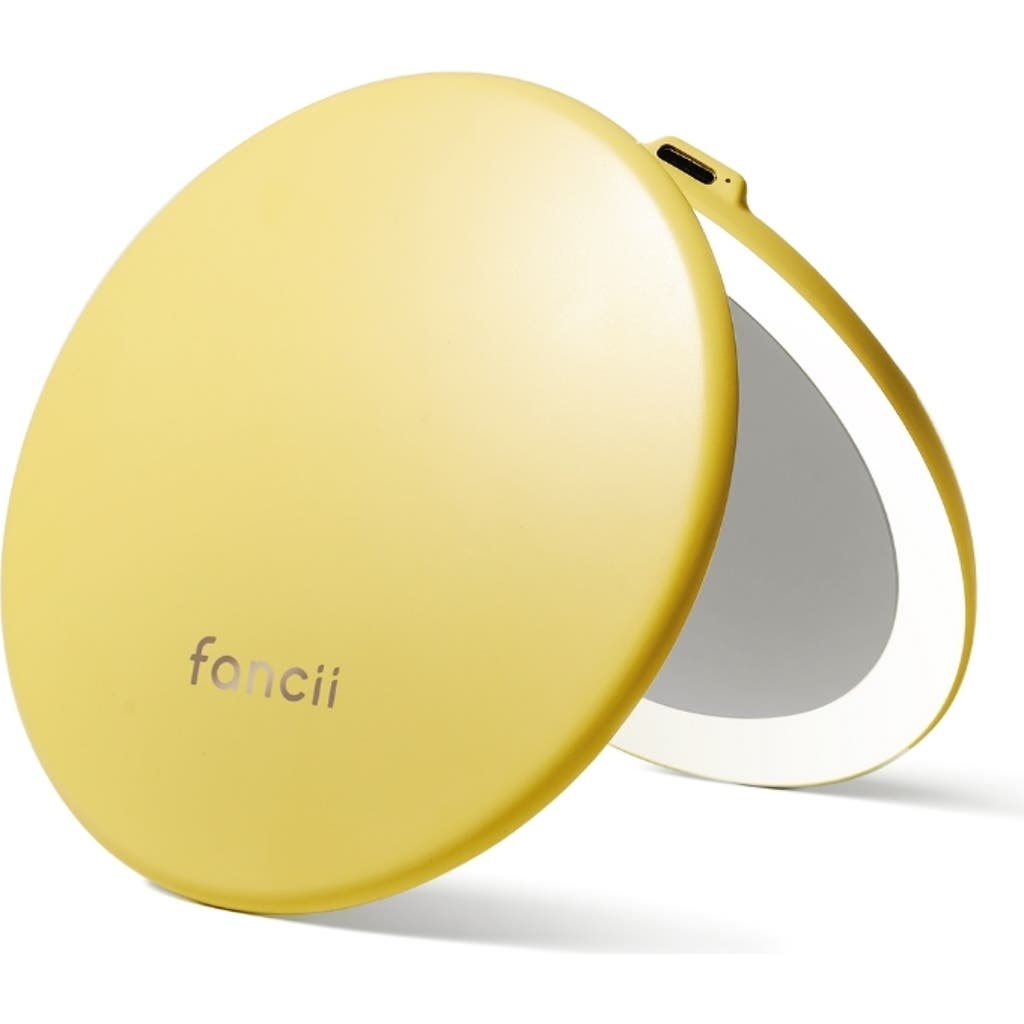 Fancii Taylor Led Compact Mirror In Yellow