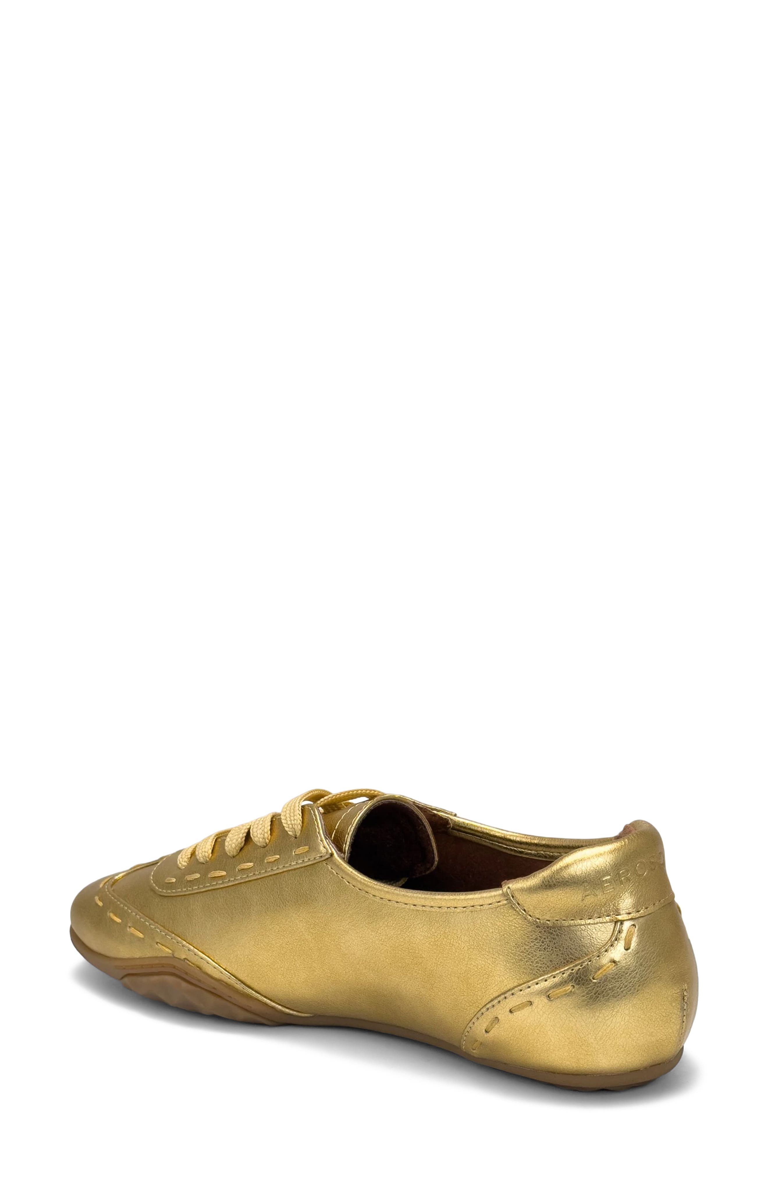 Opal Faux Leather Sneaker, Alternate, color, GOLD
